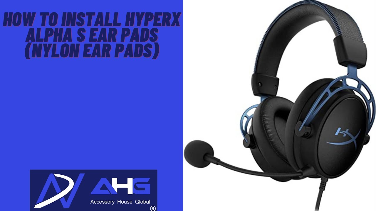 Установка амбушюр HyperX Alpha S &mdash; специально для нейлоновых амбушюр