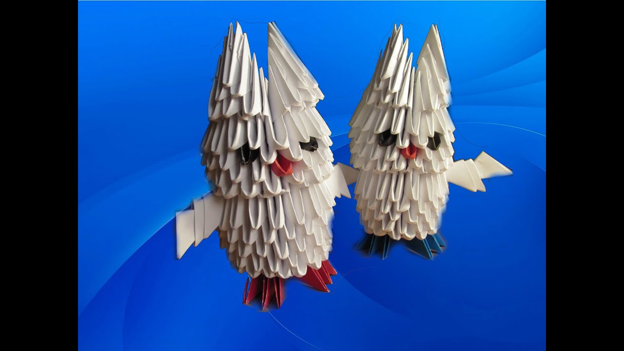 СОВА 3D. Модульное Оригами Своими Руками. Видео