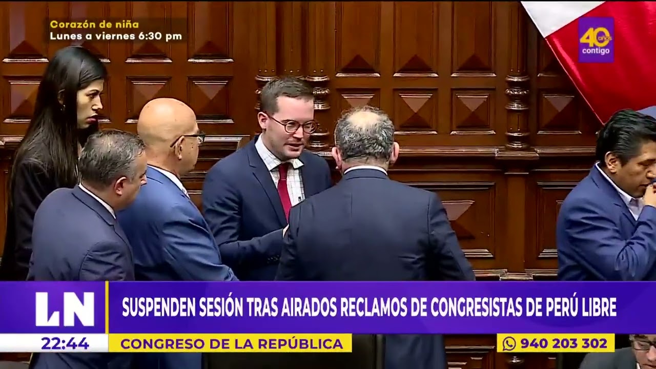 🔴 Congreso: suspenden sesión tras airados reclamos de congresistas de Perú libre