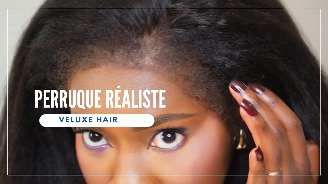 PERRUQUE RÉALISTE AVEC BORDURES BOUCLÉES HD EN DENTELLE VELUXE HAIR