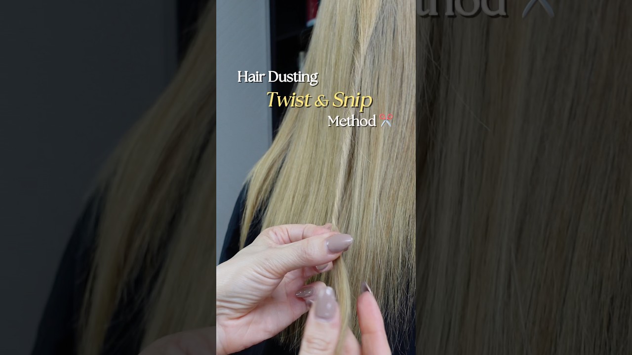 Here is how to trim split ends at home!!