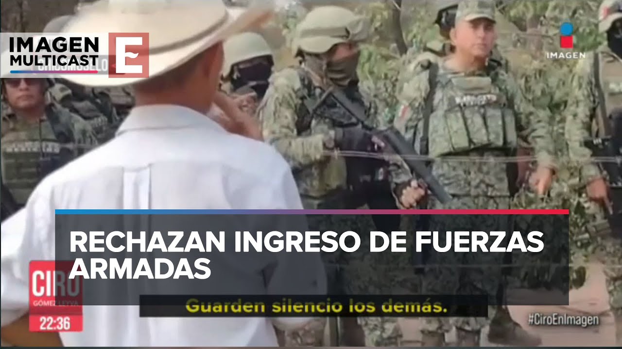 Militares y pobladores se enfrentan en Chicomuselo, Chiapas