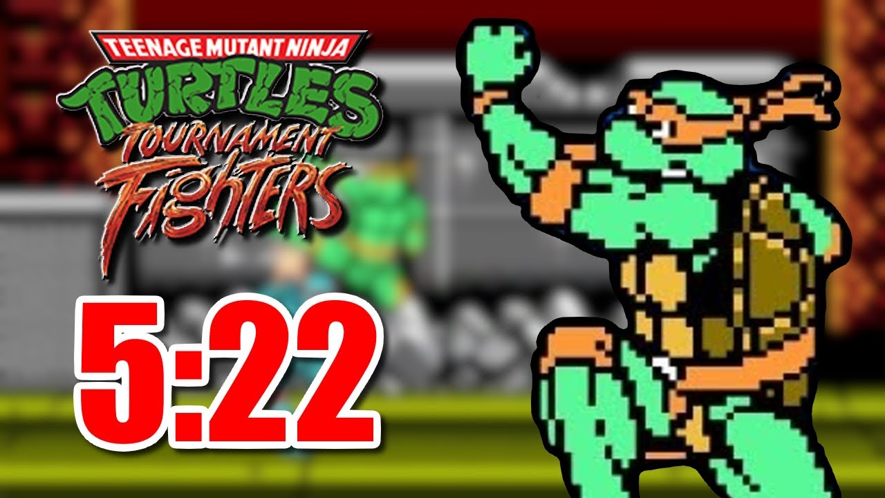 Teenage Mutant Ninja Turtles: Tournament Fighters NES Speedrun in 5:22 (World Record)