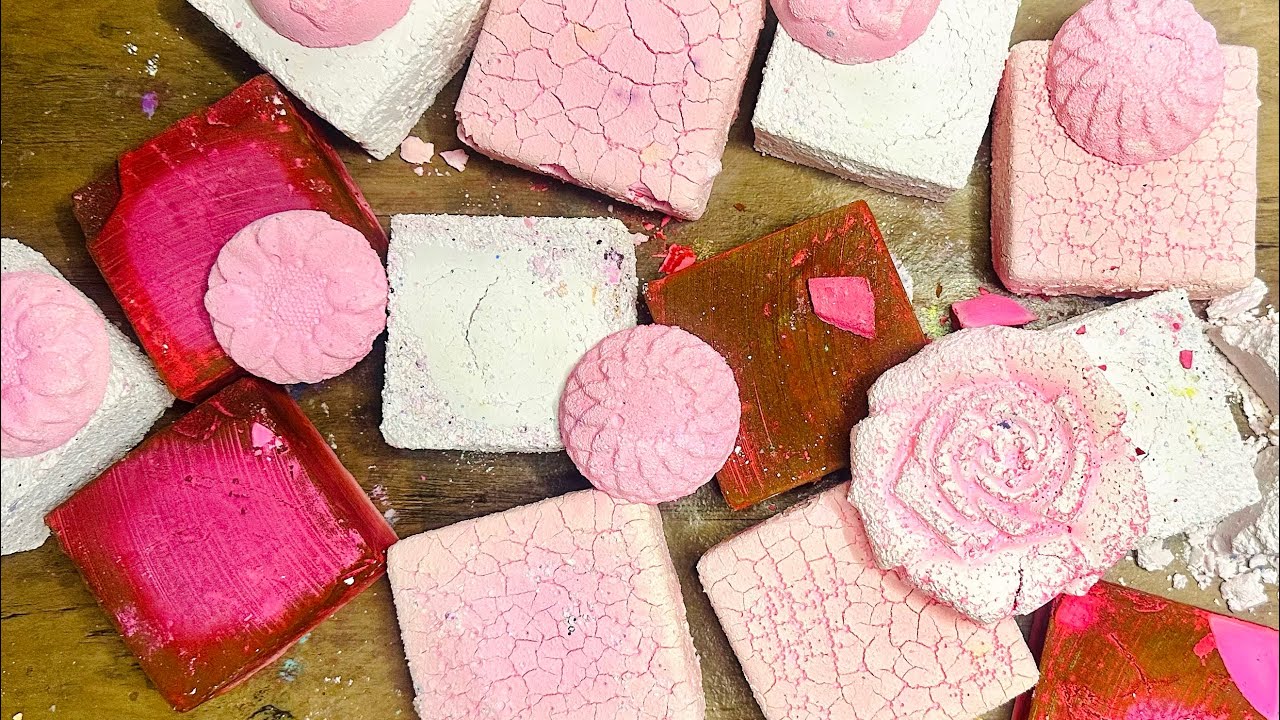 All Pink Everything w/ ​⁠@ZINNIAASMR 🩷✨| ASMR | Gym Chalk ASMR | #oddlysatisfying
