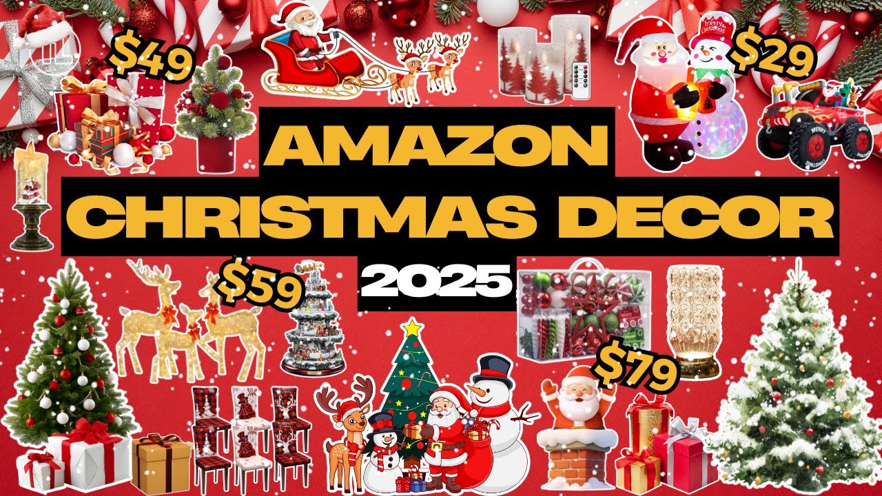 22 Best Amazon Christmas Decorations You Won’t Regret Buying 2025 | TL Finds #christmasdecor