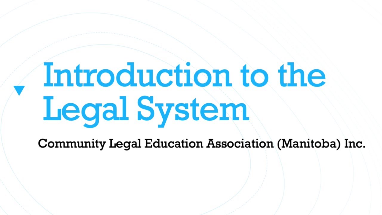 Introduction to the Legal System
