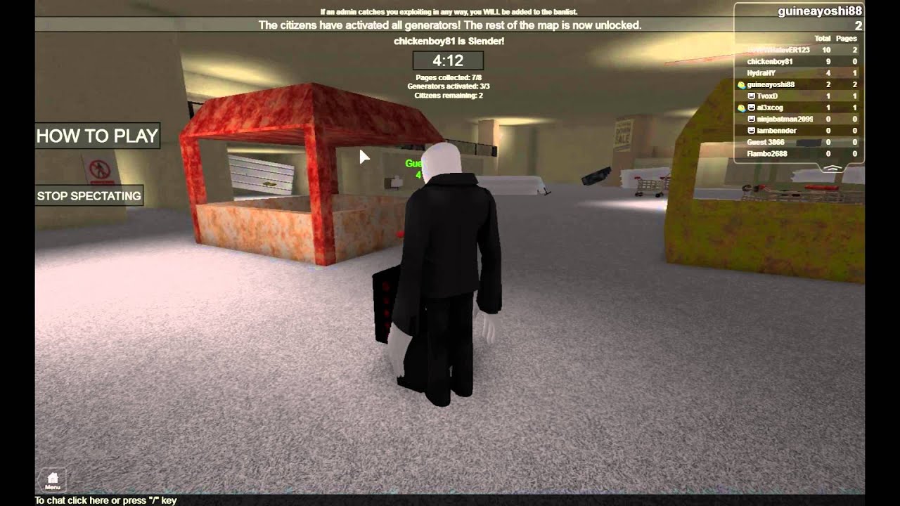 Roblox Stop It, Slender! [Episode 1] Zigzagoon Origins