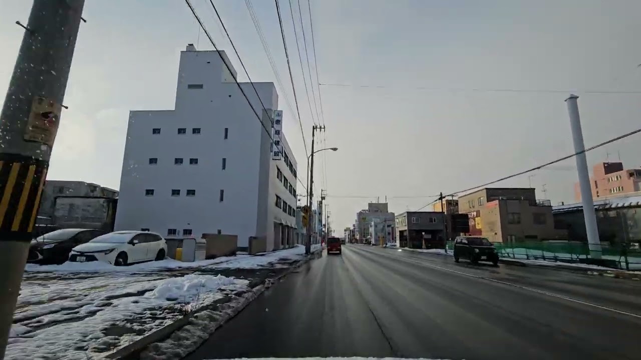 【車載動画】２０２６年３月　北海道恵庭市黄金〜恵庭中学校