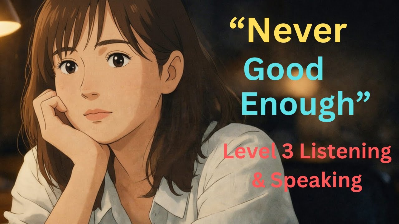 Learn English Through Story | “Never Good Enough” 🔥 Level 3 Listening & Speaking