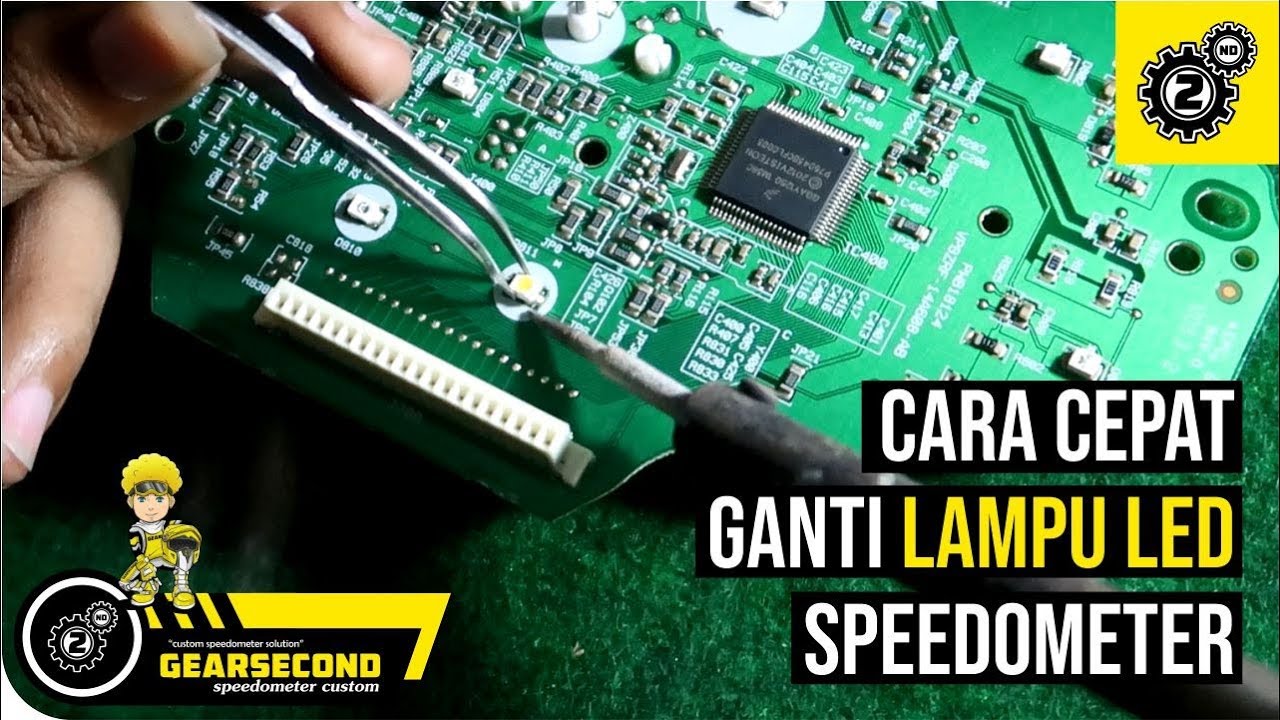 Tutorial Mangganti Lampu LED Speedometer Motor