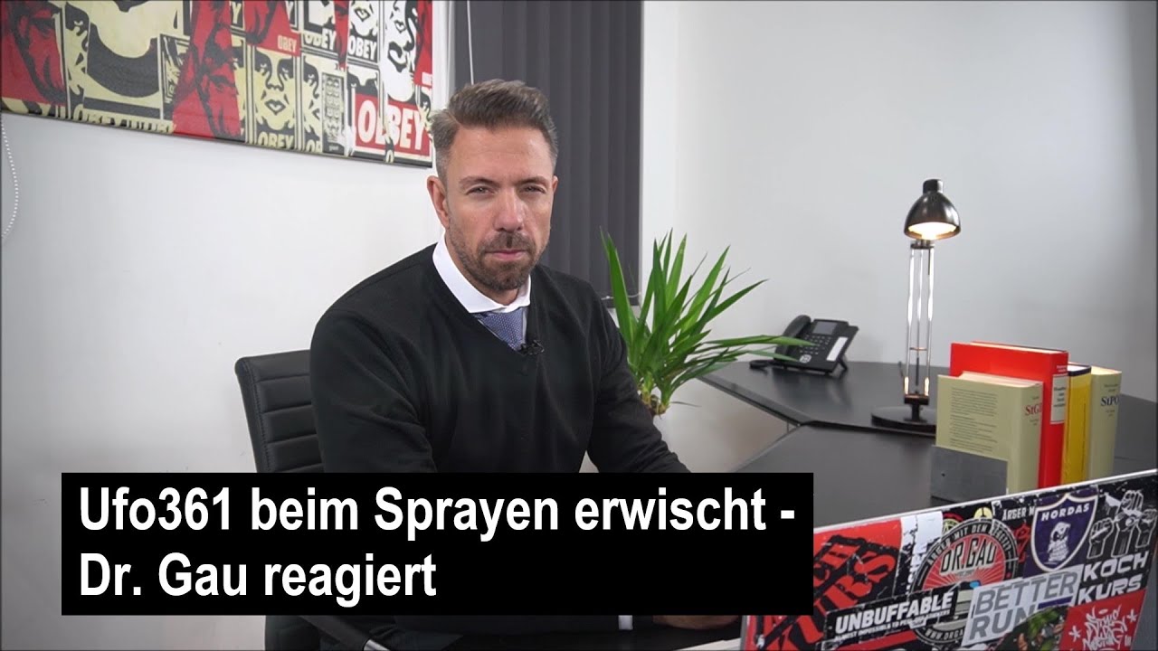 Ufo361 beim Sprayen erwischt - Dr. Gau reagiert