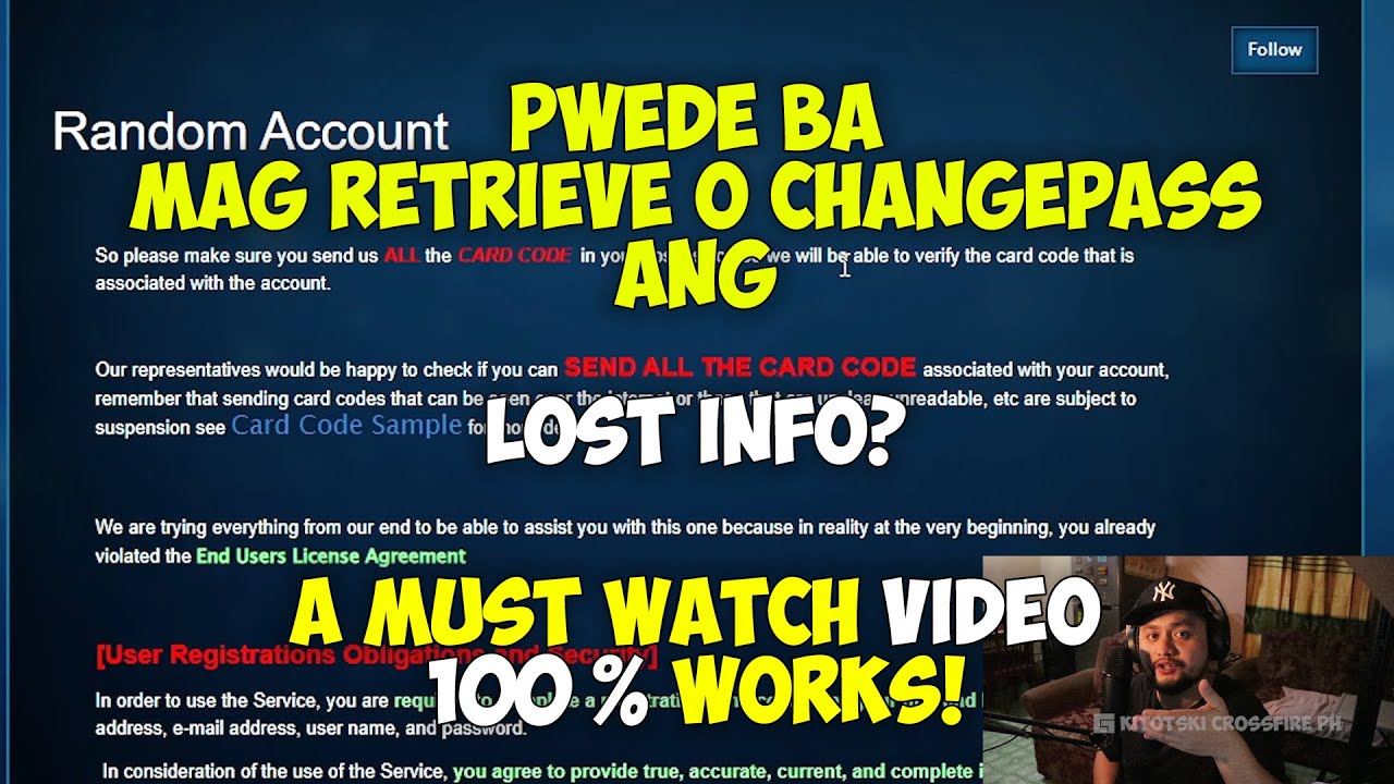 CFPH: How To Retrieve Lost Info Account by _-KITOTSKI-_ [ WORKS 100% !!! ]