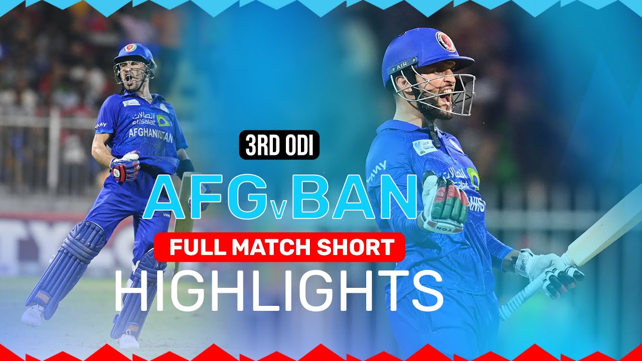 Full Match Short Highlights | Afghanistan Beat Bangladesh 2-1 | AFG v BAN | ACB | Sharjah