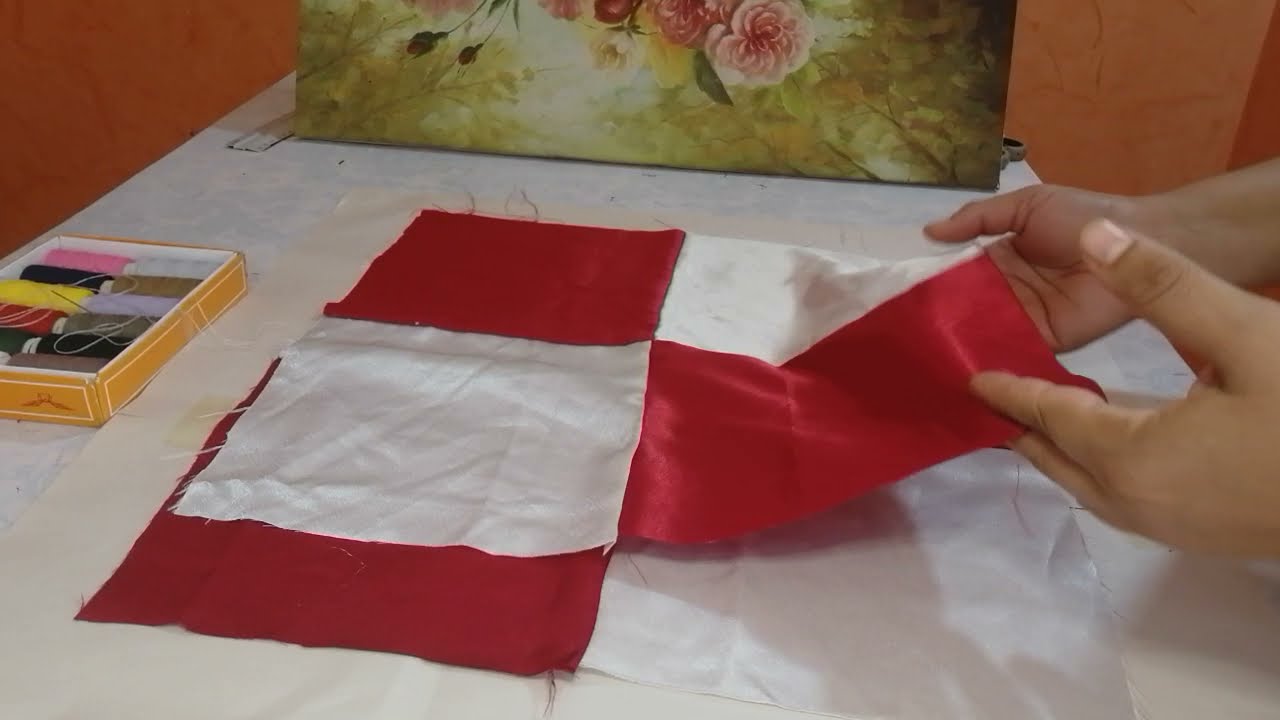 تصميم  مخدة للديكور#🍀#oudre une coussin  pour la decoration🍀🤩
