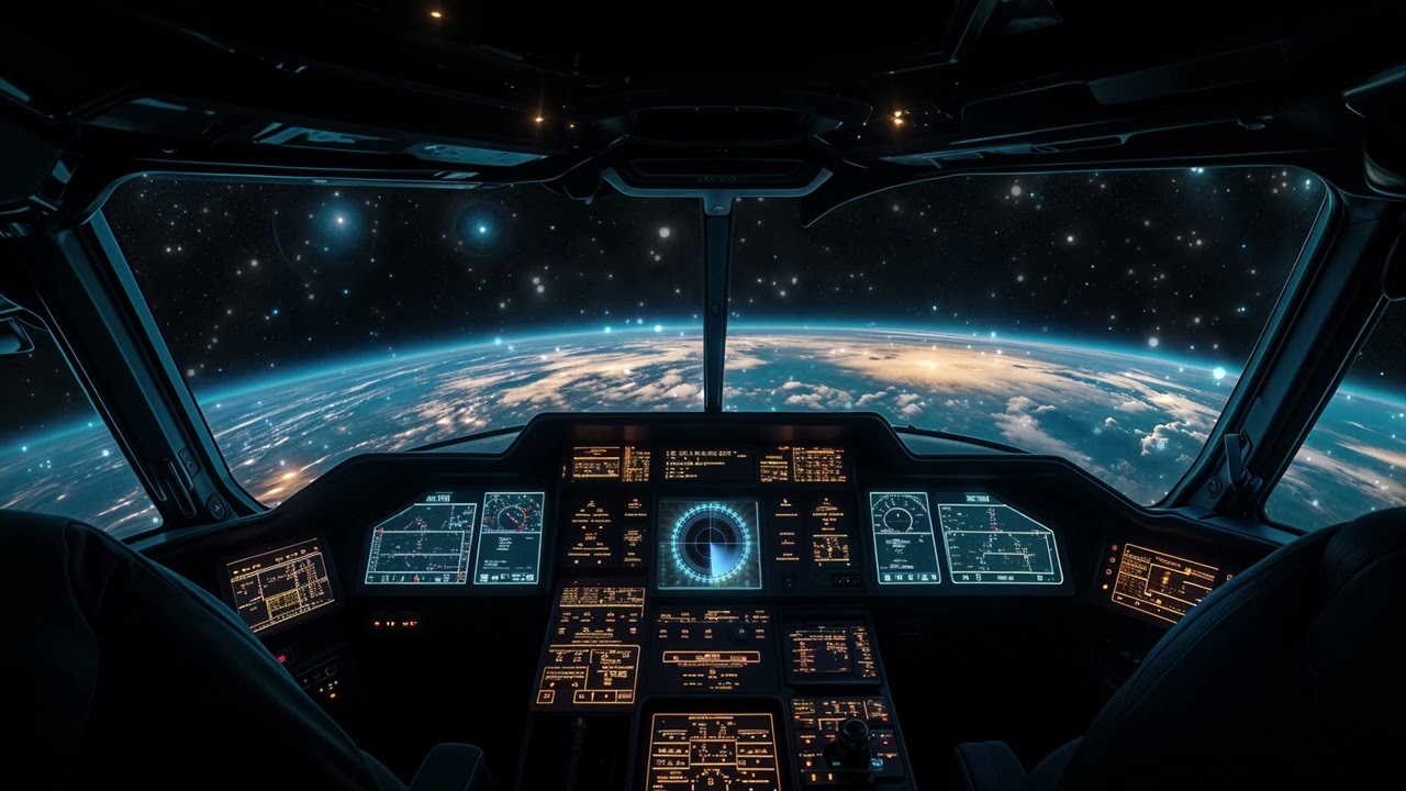 Explore the Galaxy 🚀 Spaceship Ambience for Deep Concentration, Writing & Inspiration