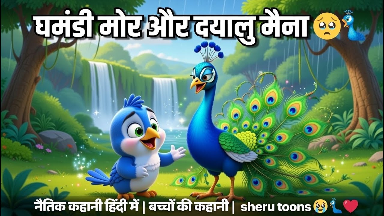 घमंडी मोर का सबक 😤 | जब तूफान आया तो क्या हुआ?