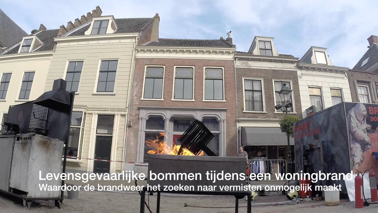 Gasfles ontploffing - demo