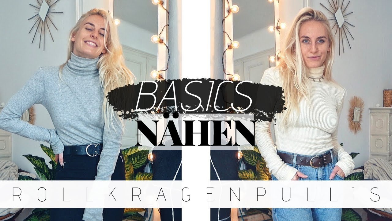 Rollkragenpullis selber machen | simple Kleiderschrank-BASICS nähen OHNE Schnittmuster