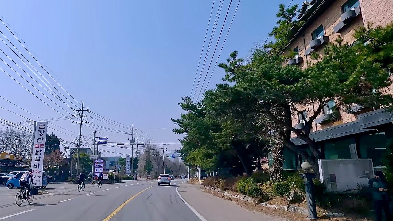Sunrise Drive by the Bukhangang(Korea) 🚗🌅 4K | Peaceful River Views, Bike Paths, Local Cafés & Lo-fi