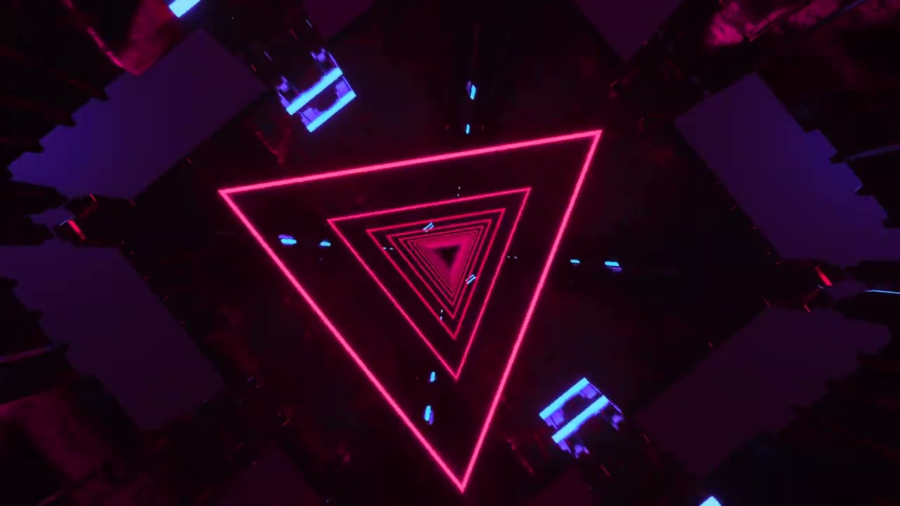 [4K] Spinning Triangle Loop - DJ Visuals