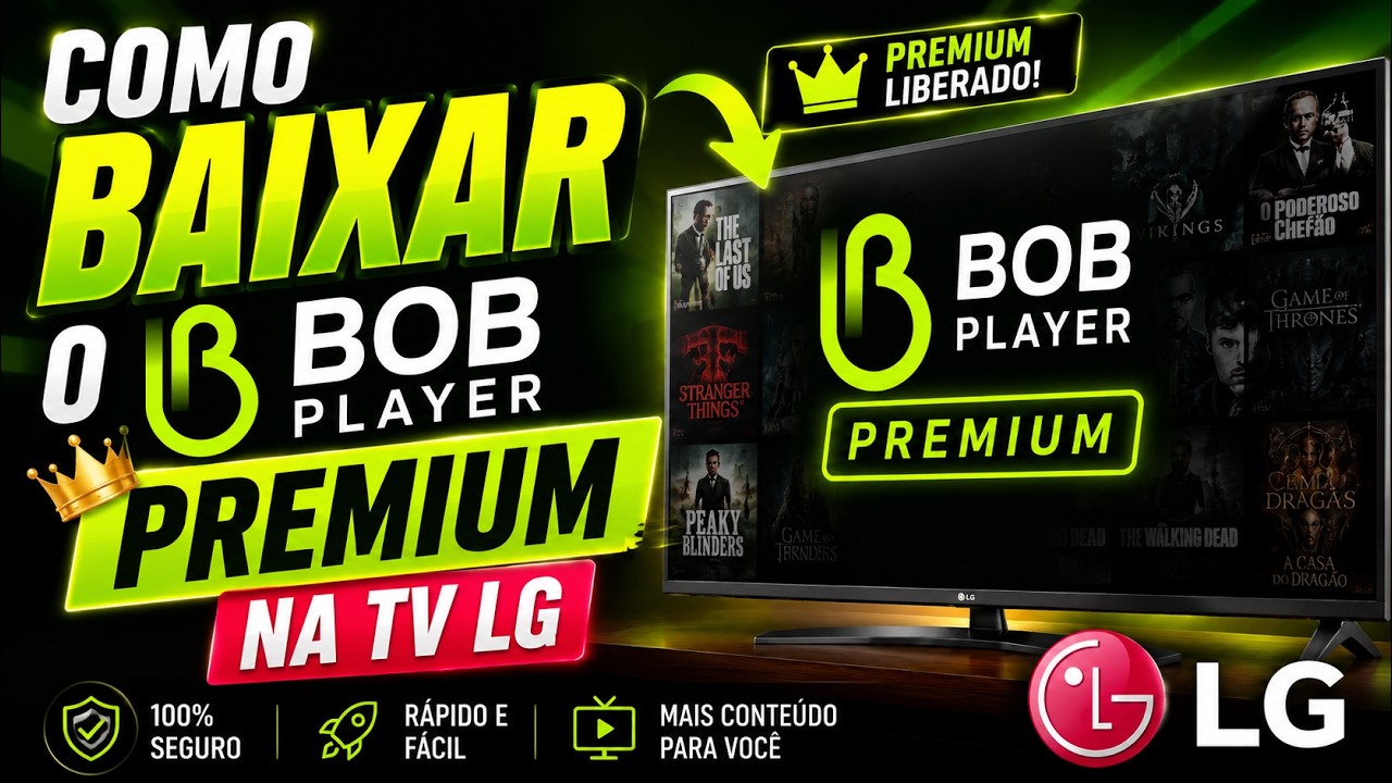🔥 BOB PLAYER PREMIUM ON LG TV - EASY AND QUICK TUTORIAL!