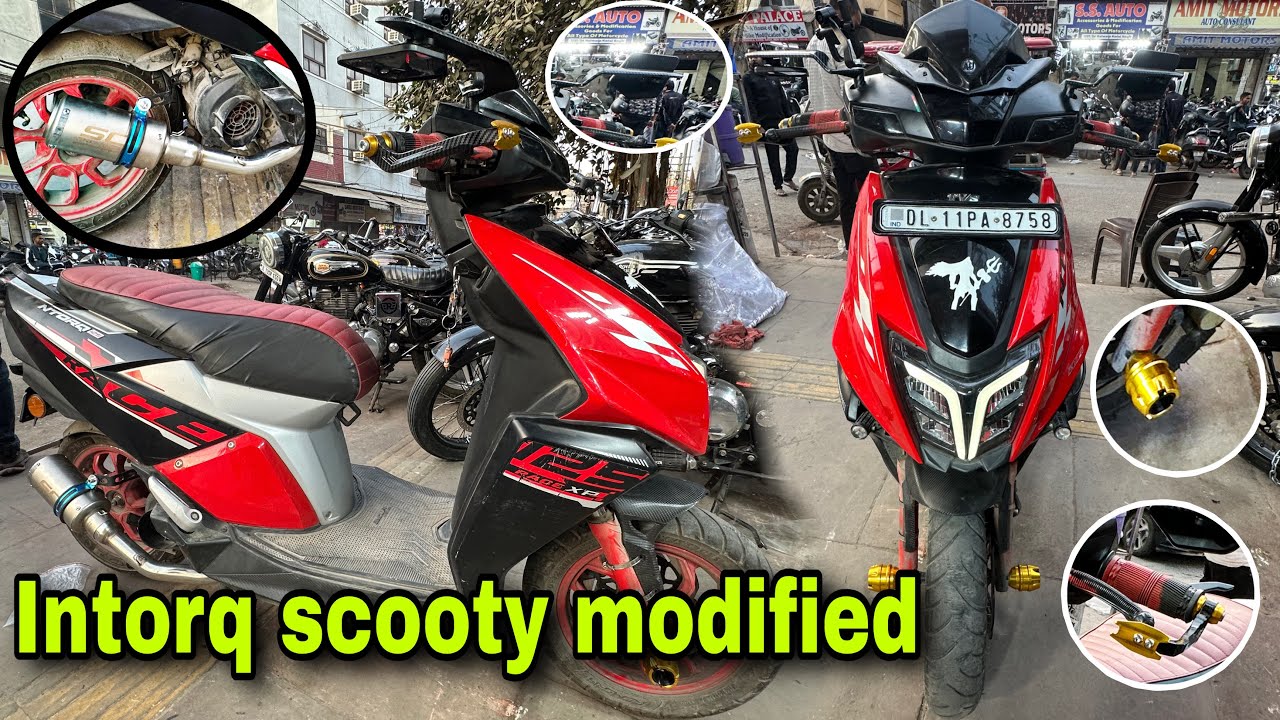 TVS INTORQ Scooty  Modified Exhaust Sound 