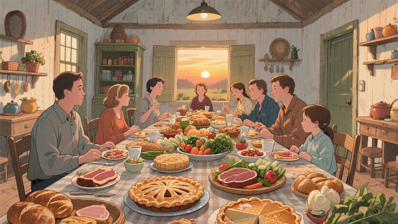 A Peaceful 1930s Family Gathering — Another Room Where Love and Warm Food Bring Everyone Together