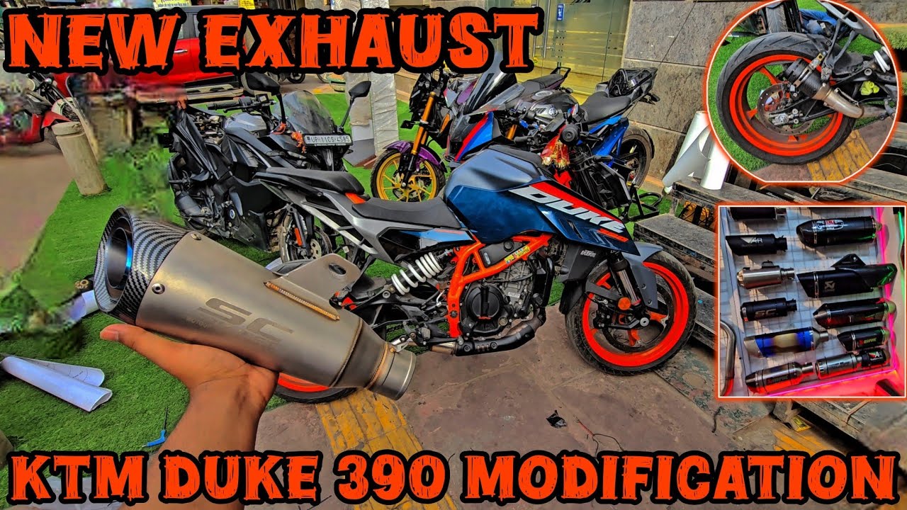 MODIFICATION KTM DUKE 390 | NEW EXHAUST AUSTIN RACING | @X ONE ABHI