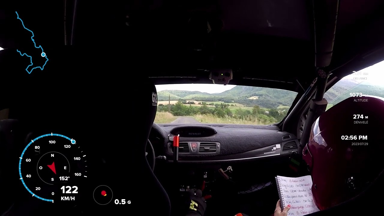Rallye Gap Racing 2023 ES2 10ème temps scratch DUCLAUX / FAURE Megane A8