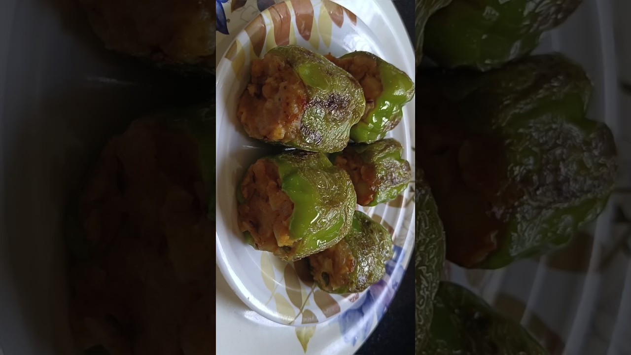 Stuffed Capsicum Recipe / Stuffed Shimla Mirchi#