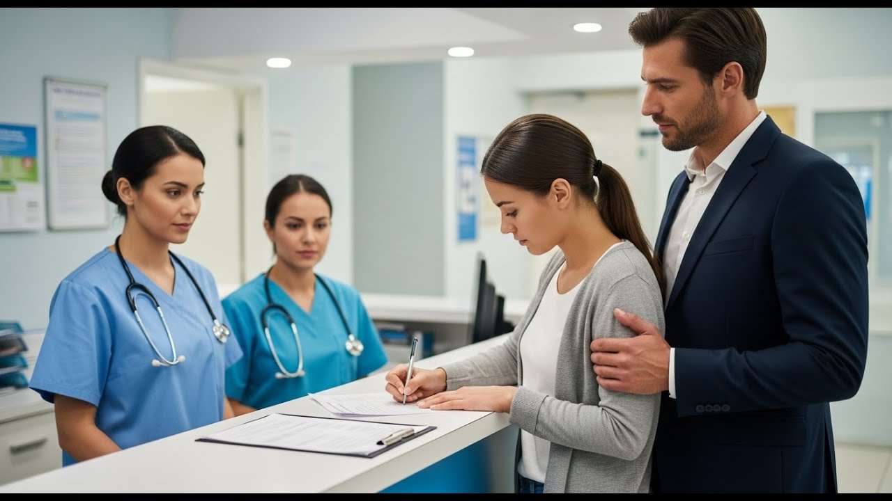 Single Mom Signs Surgery Papers At the Hospital — The CEO Arrives and Says: “She’s Not Alone”