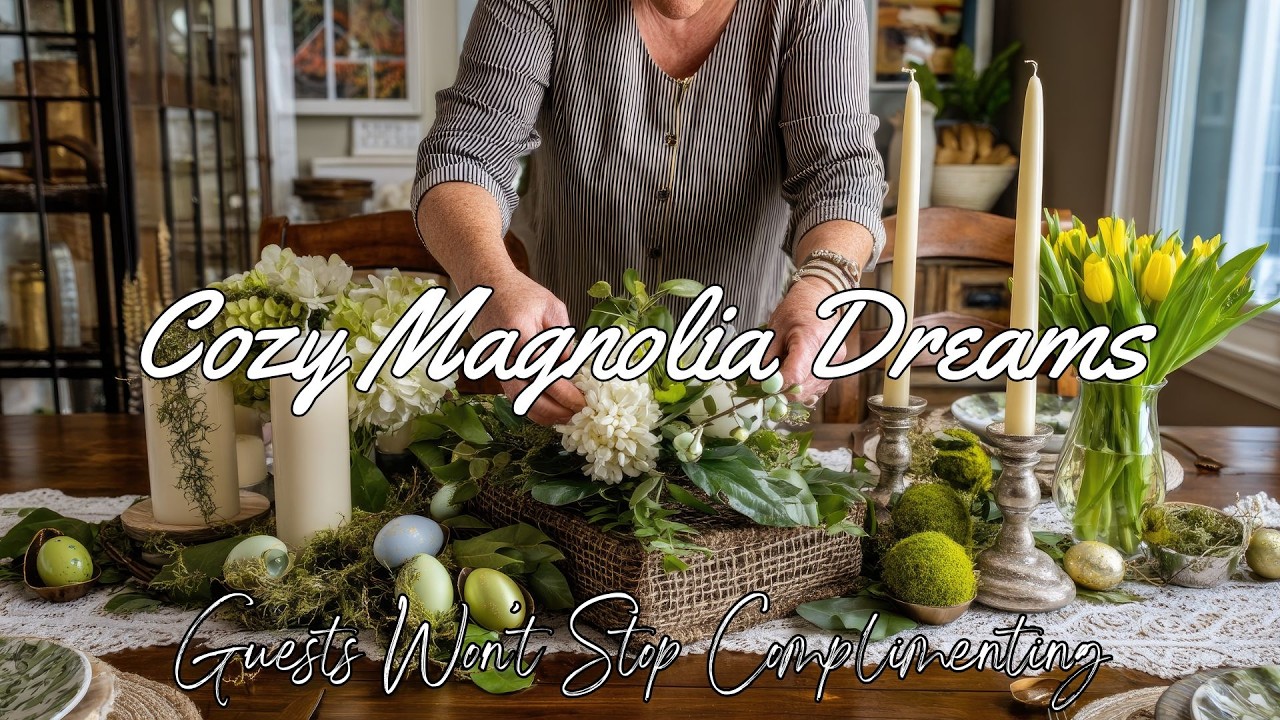 DIY Elegant Farmhouse Easter Centerpieces 2026 | Vintage & Cozy Magnolia Vibes