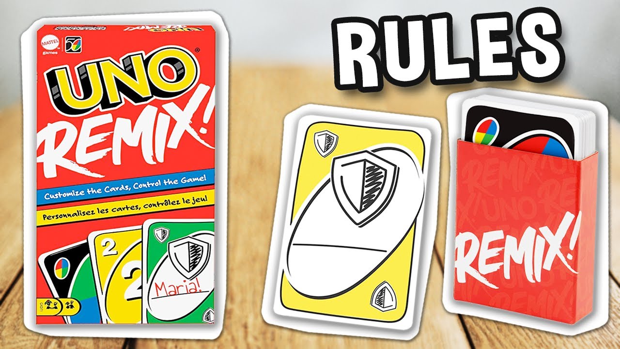 How to play UNO REMIX card game (official rules, instructions and gameplay) | boardgamesTV x Mattel