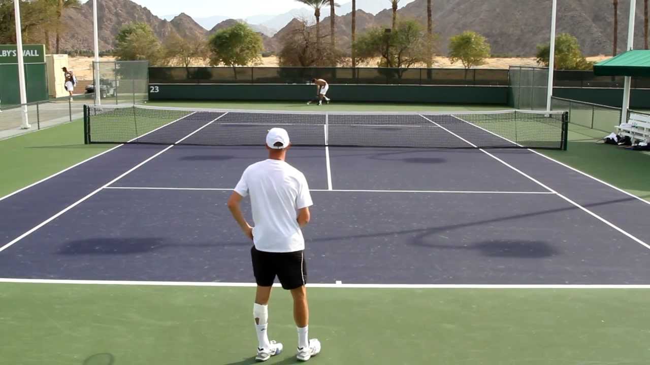 Nikolay Davydenko Practice 2012 BNP Paribas Open Indian Wells in HD