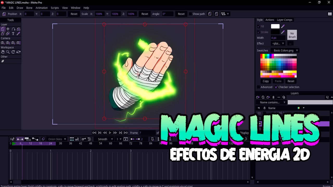 TUTORIAL EFECTOS DE ENERGIA [MAGIC LINES] MOHO PRO 13/14