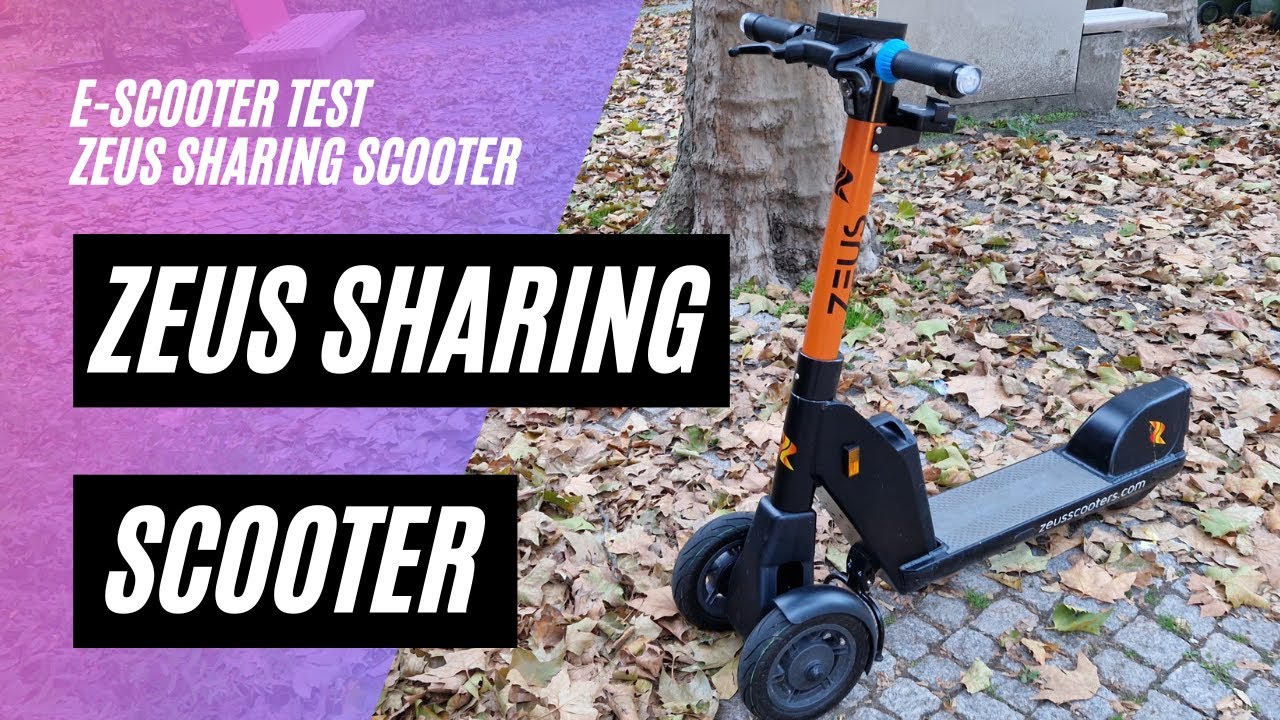 🛴 Zeus Sharing Scooter - E-Scooter mit drei Rädern