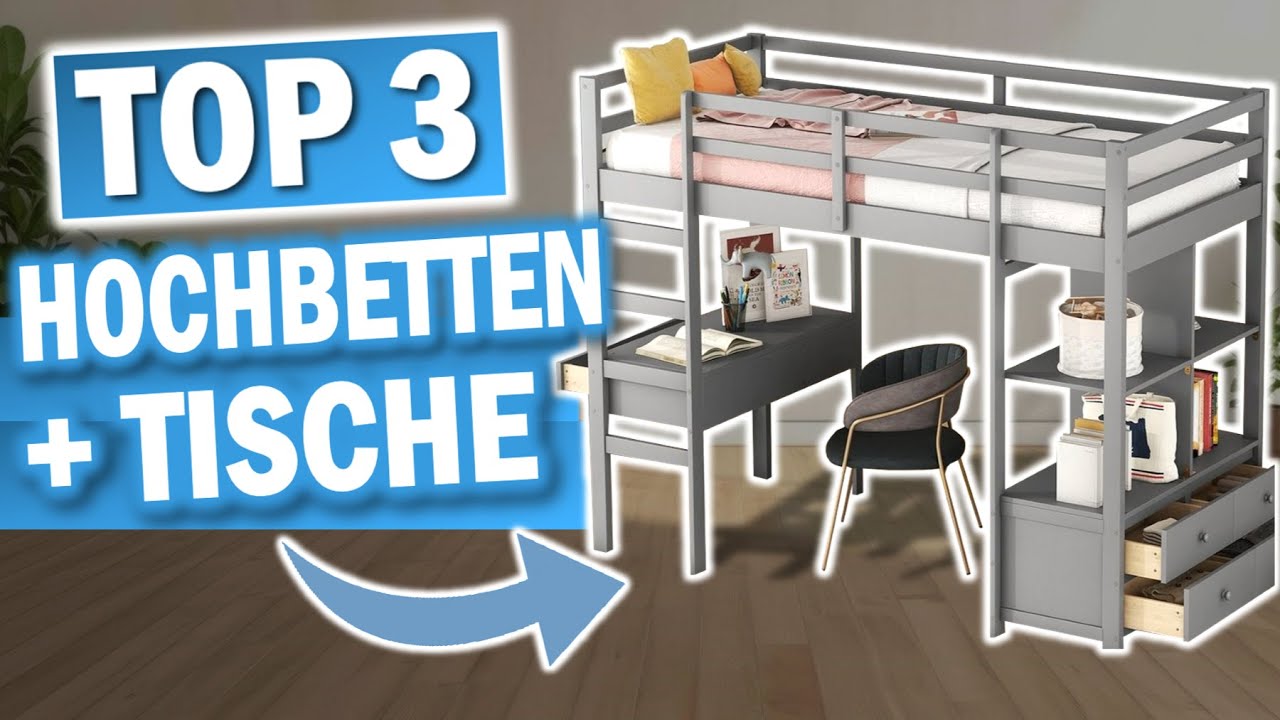 Top 3 Hochbetten mit Schreibtisch im Vergleich | 2026