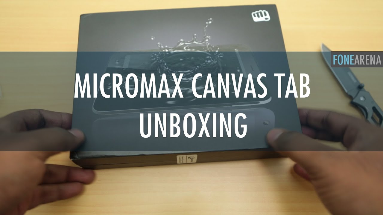 Micromax Canvas Tab Unboxing and Overview