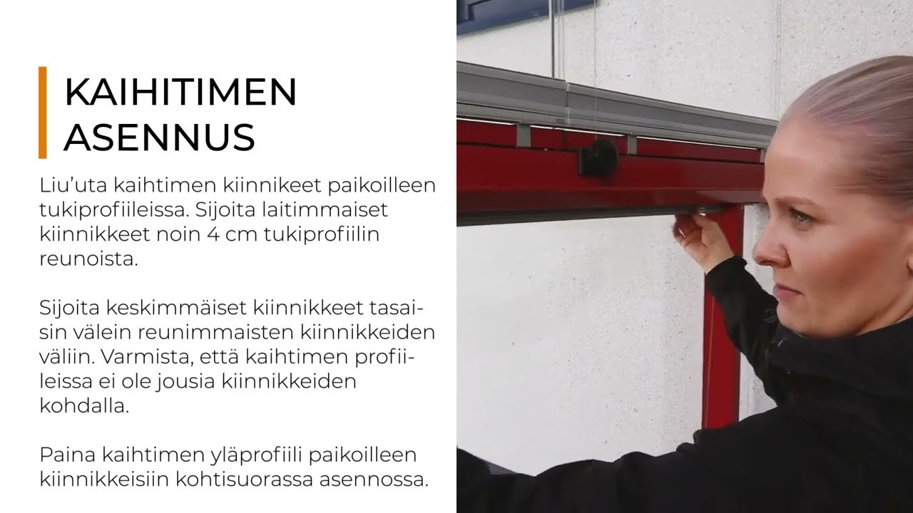 Visor kaidekaihtimen asennus