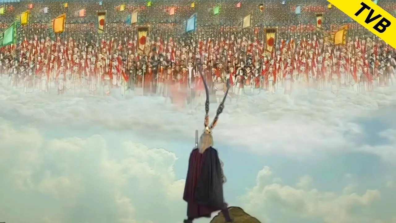 大圣面对100000天兵毫无惧色，双方摩拳擦掌，一场大战在所难免！【西游记】#西游记 #张卫健 #经典 #TVB