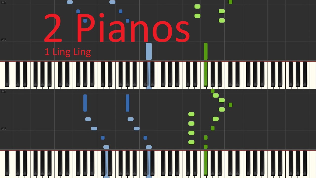 W. A. Mozart - Sonata for Two Pianos K448 [Piano Duo Tutorial]