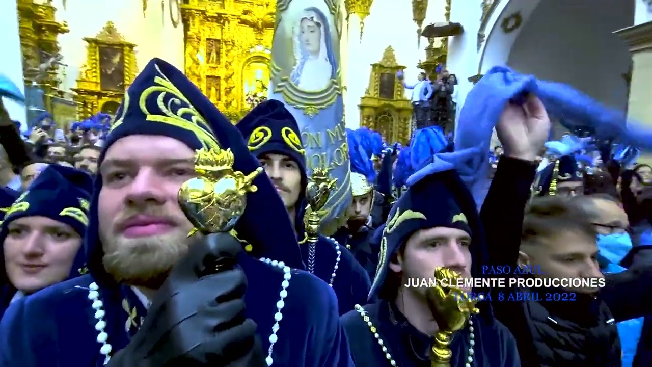 Recogida de la Virgen de los Dolores Paso Azul de Lorca 2022
