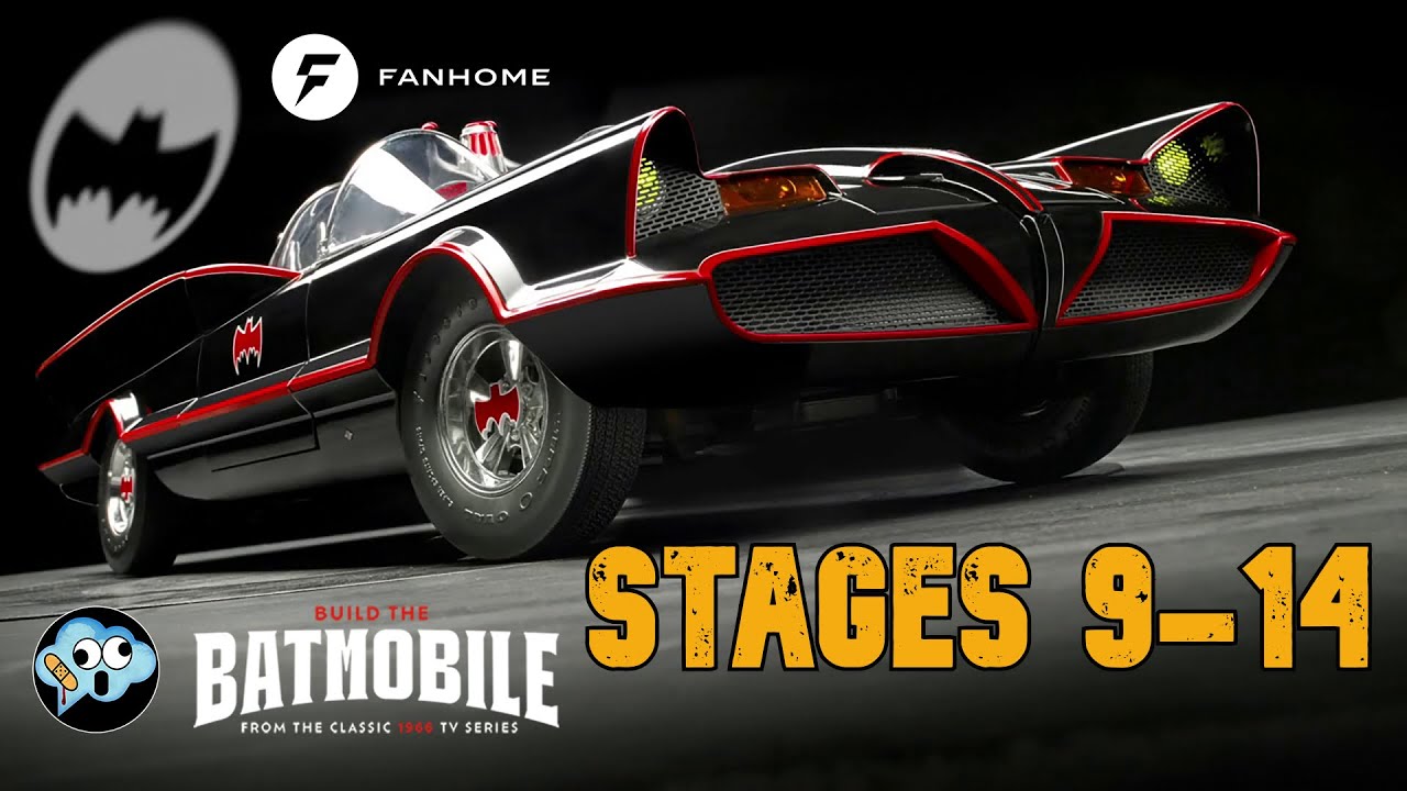 Building the 1/8 scale diecast Batman 1966 Bamobile model by Fanhome Stages 9 - 14