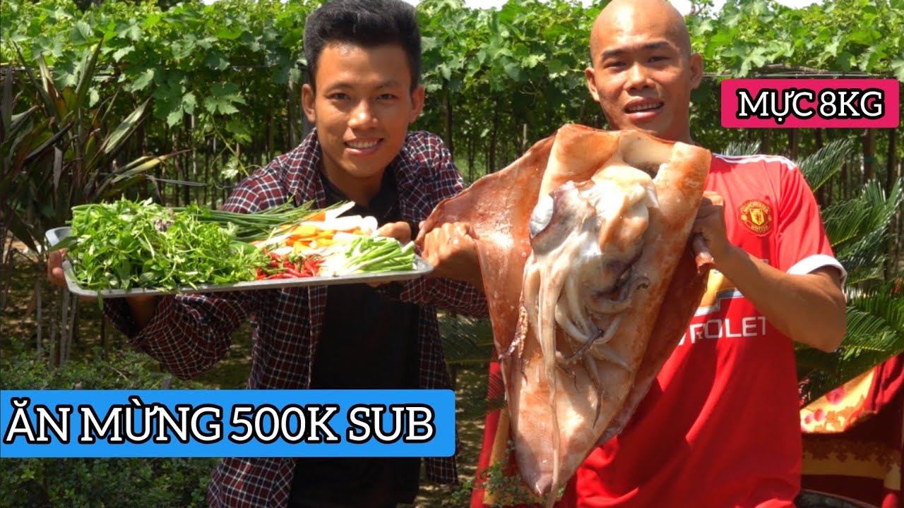 MỰC ĐẠI DƯƠNG HẤP THEO PHONG CÁCH HỒNG KONG | ĂN MỪNG 500K SUB