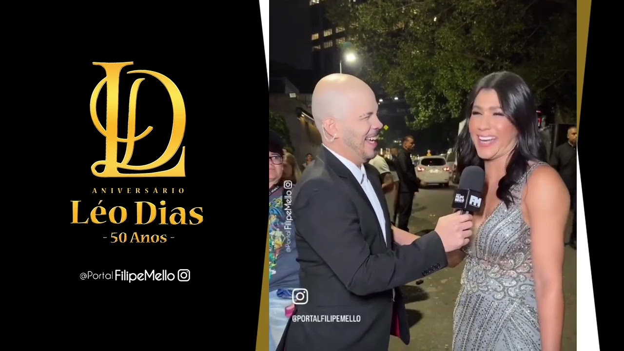 Filipe Mello entrevista Dani Brandi no Aniversário do Léo Dias 50 Anos