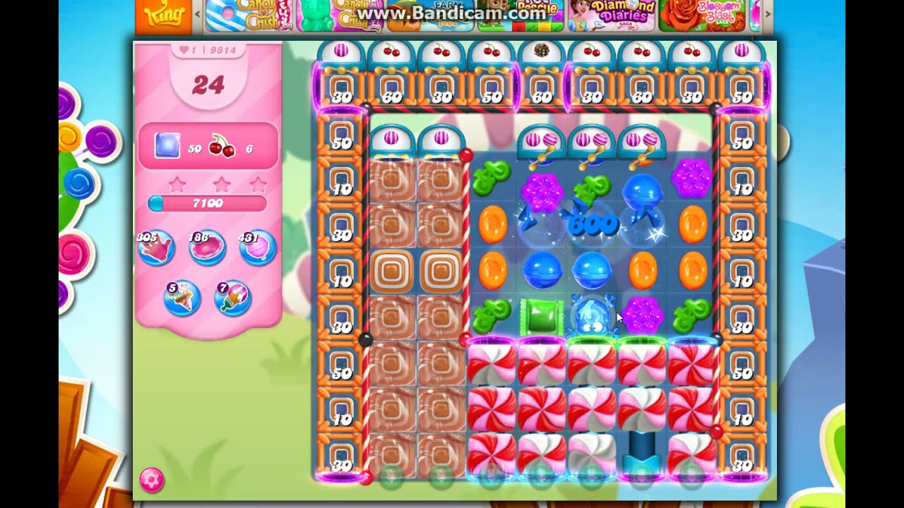 Candy Crush Saga Level 9814 - 28 Moves NO BOOSTERS