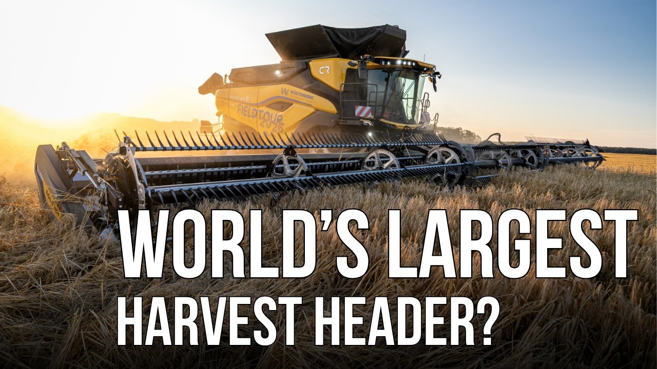 Have you seen this before? MacDon FD261 | World&rsquo;s largest FlexDraper ?! New Holland CR11
