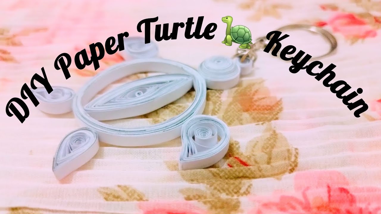 DIY Paper Turtle🐢 Keychain😱 || How to make handmade Turtle in 1 min 