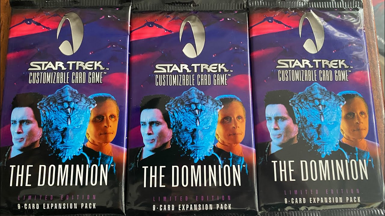 Star Trek CCG - The Dominion 3 Packs Cracked!