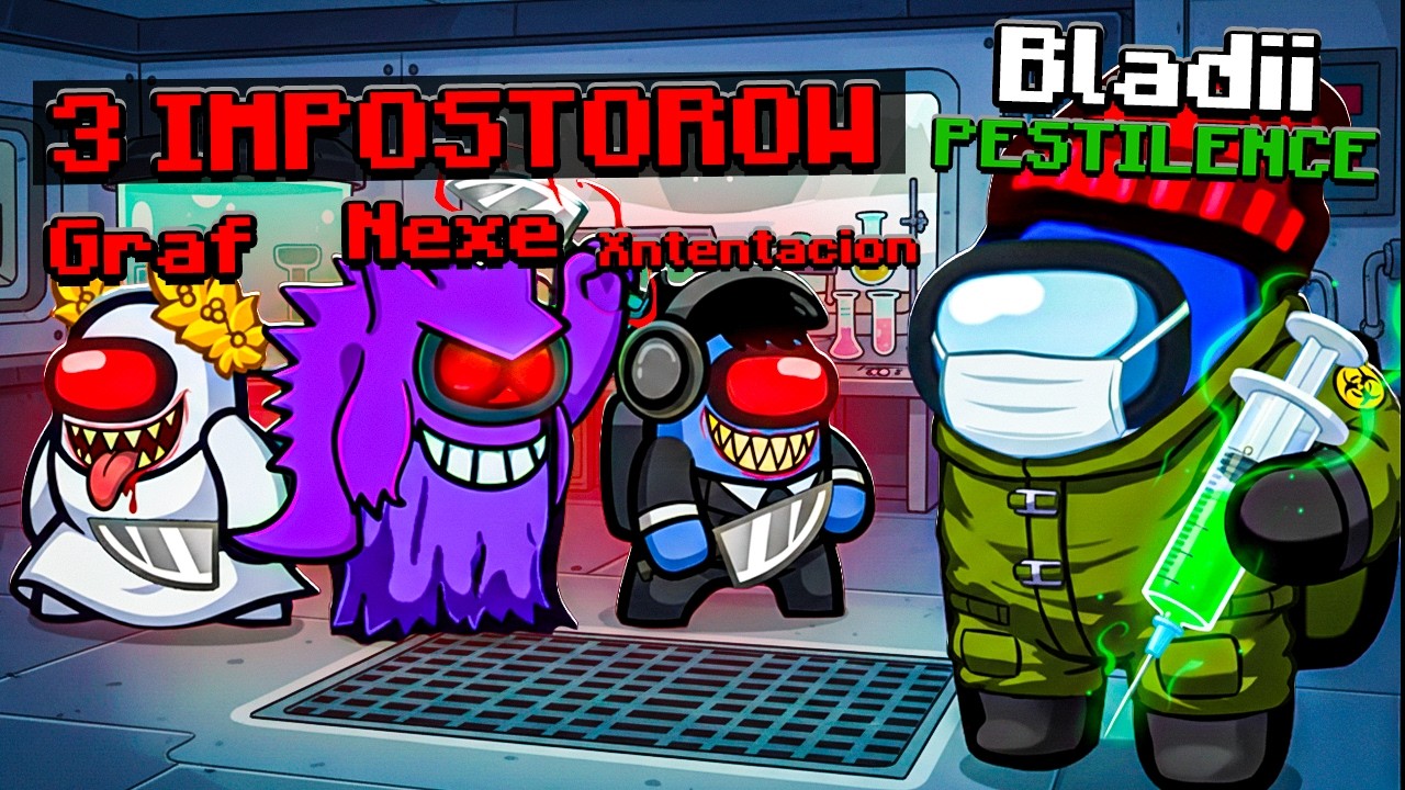 3 IMPOSTORÓW vs 1 PESTILENCE *Kto Wygra?* w AMONG US!!!